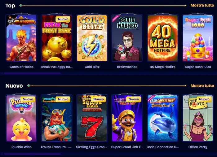 WishWin Casino Giochi