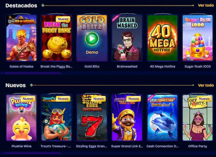 WishWin Casino Juegos